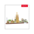 PUZZLE 3D BARCELONA 186 PIESE - CUBICFUN (CUMC256H) - Libelula Vesela - Jucarii