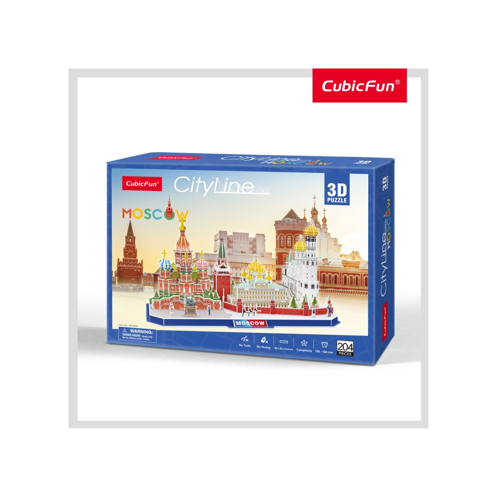 PUZZLE 3D MOSCOVA 107 PIESE - CUBICFUN (CUMC266H) - Libelula Vesela - Jucarii
