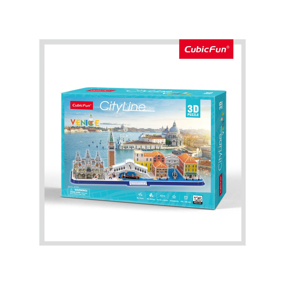 PUZZLE 3D VENETIA 126 PIESE - CUBICFUN (CUMC269H) - Libelula Vesela - Jucarii