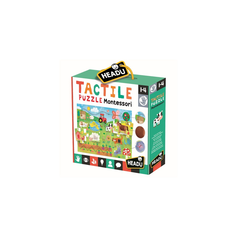 MONTESSORI PUZZLE TACTIL - HEADU (HE23592) - Libelula Vesela - Jucarii