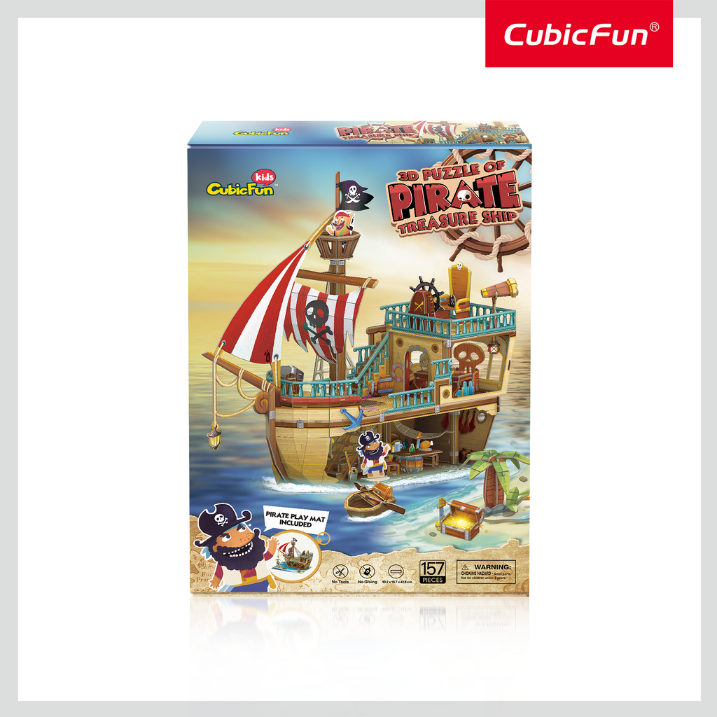 CUBIC FUN - PUZZLE 3D NAVA COMORILOR 157 PIESE - CUBIC FUN (CUP832h) - Libelula Vesela - Jucarii