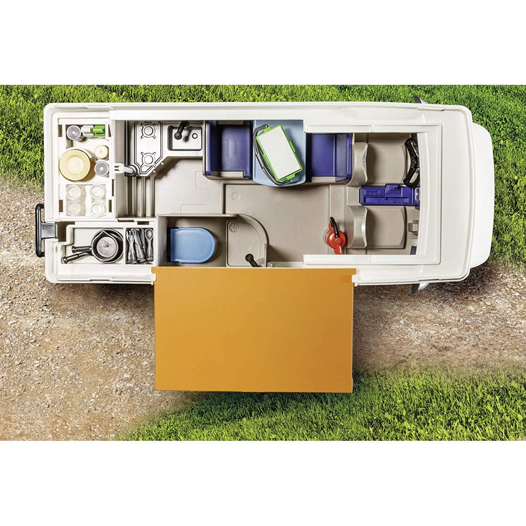 CAMPING CU RULOTA - PLAYMOBIL FAMILY FUN (PM9318) - Libelula Vesela - Jucarii