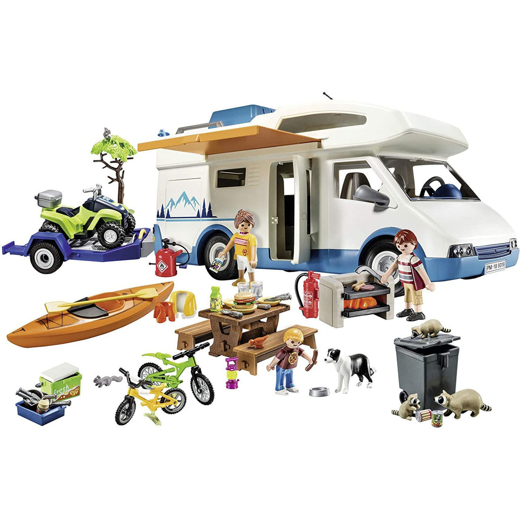 CAMPING CU RULOTA - PLAYMOBIL FAMILY FUN (PM9318) - Libelula Vesela - Jucarii