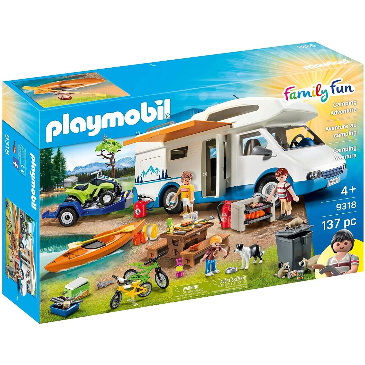 CAMPING CU RULOTA - PLAYMOBIL FAMILY FUN (PM9318) - Libelula Vesela - Jucarii