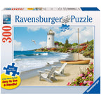 PUZZLE PLAJA, 300 PIESE - RAVENSBURGER (RVSPA13535) - Libelula Vesela - Jucarii