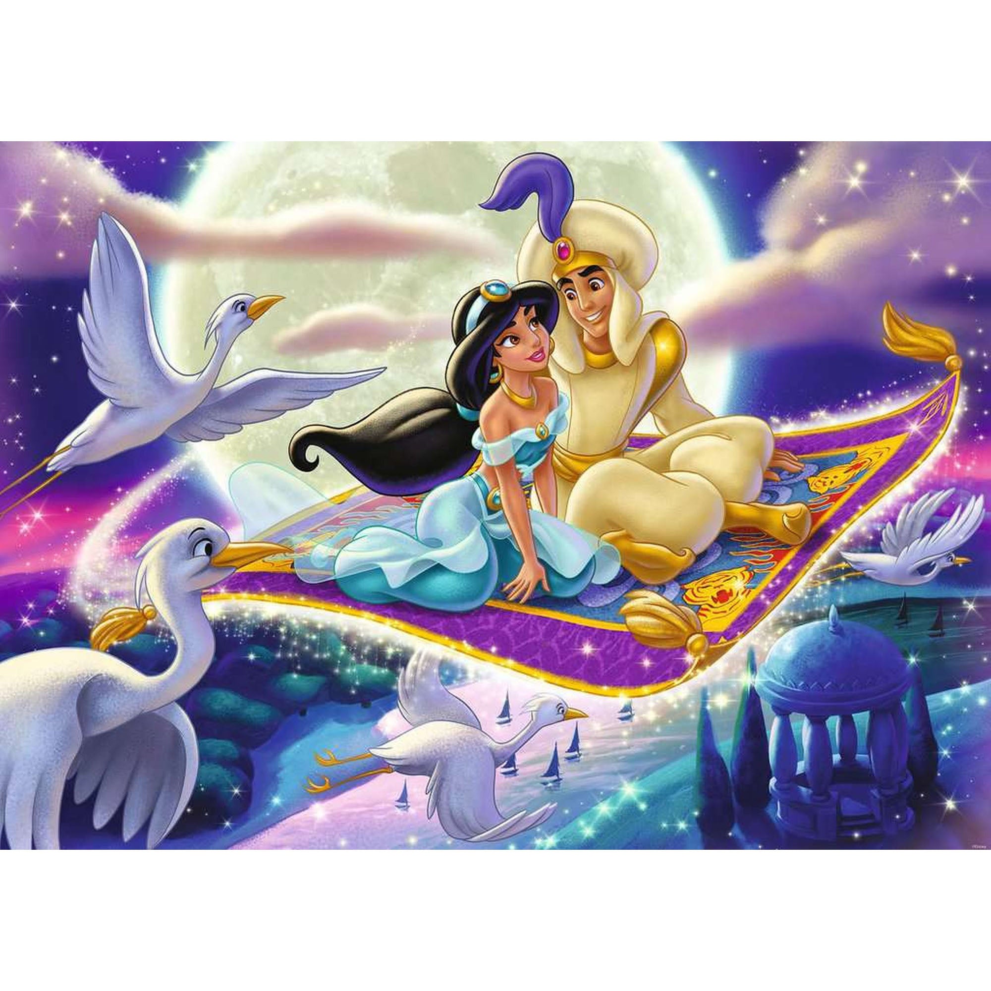 PUZZLE ALADDIN, 1000 PIESE - RAVENSBURGER (RVSPA13971) - Libelula Vesela - Jucarii
