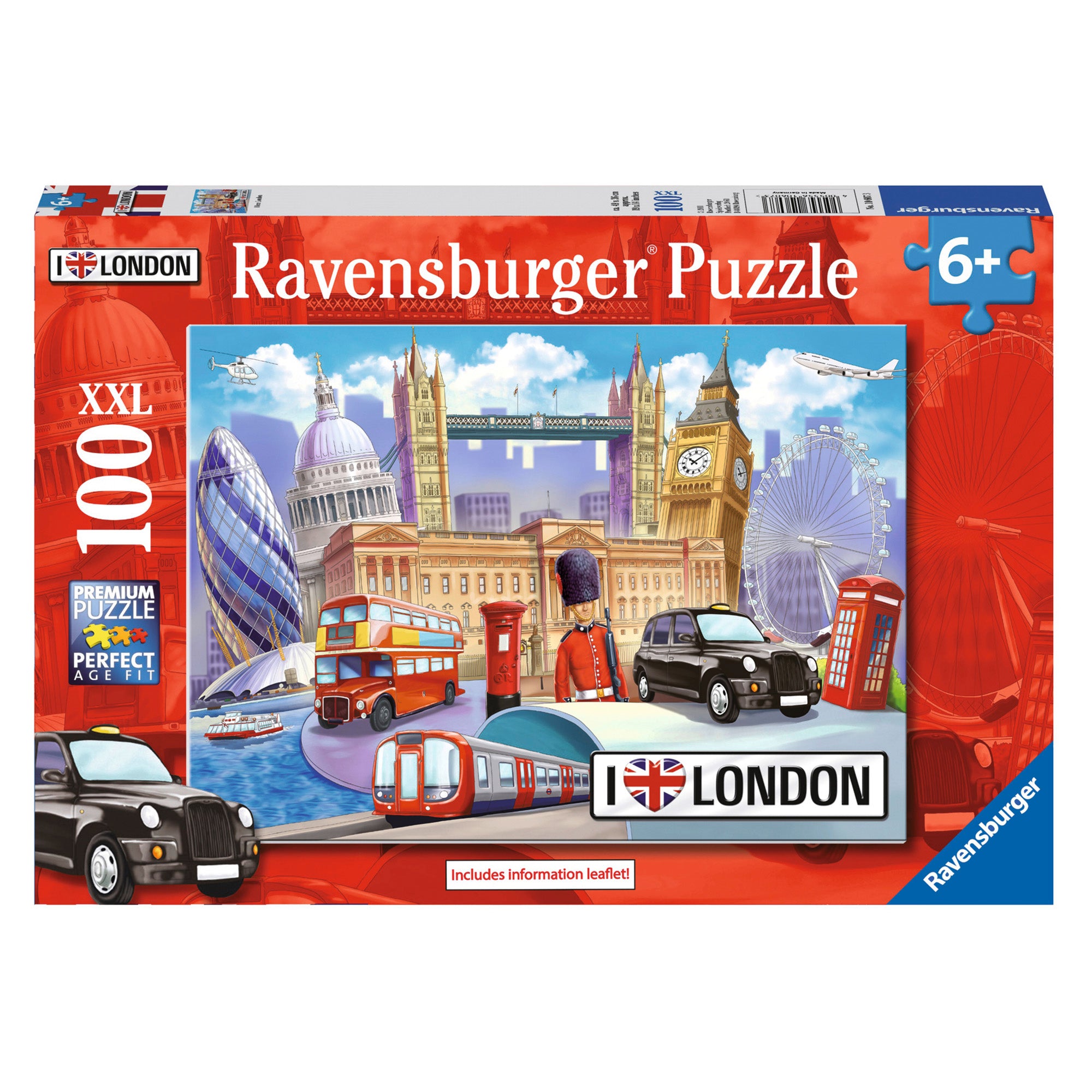 PUZZLE LONDRA, 100 PIESE - RAVENSBURGER (RVSPC10607) - Libelula Vesela - Jucarii