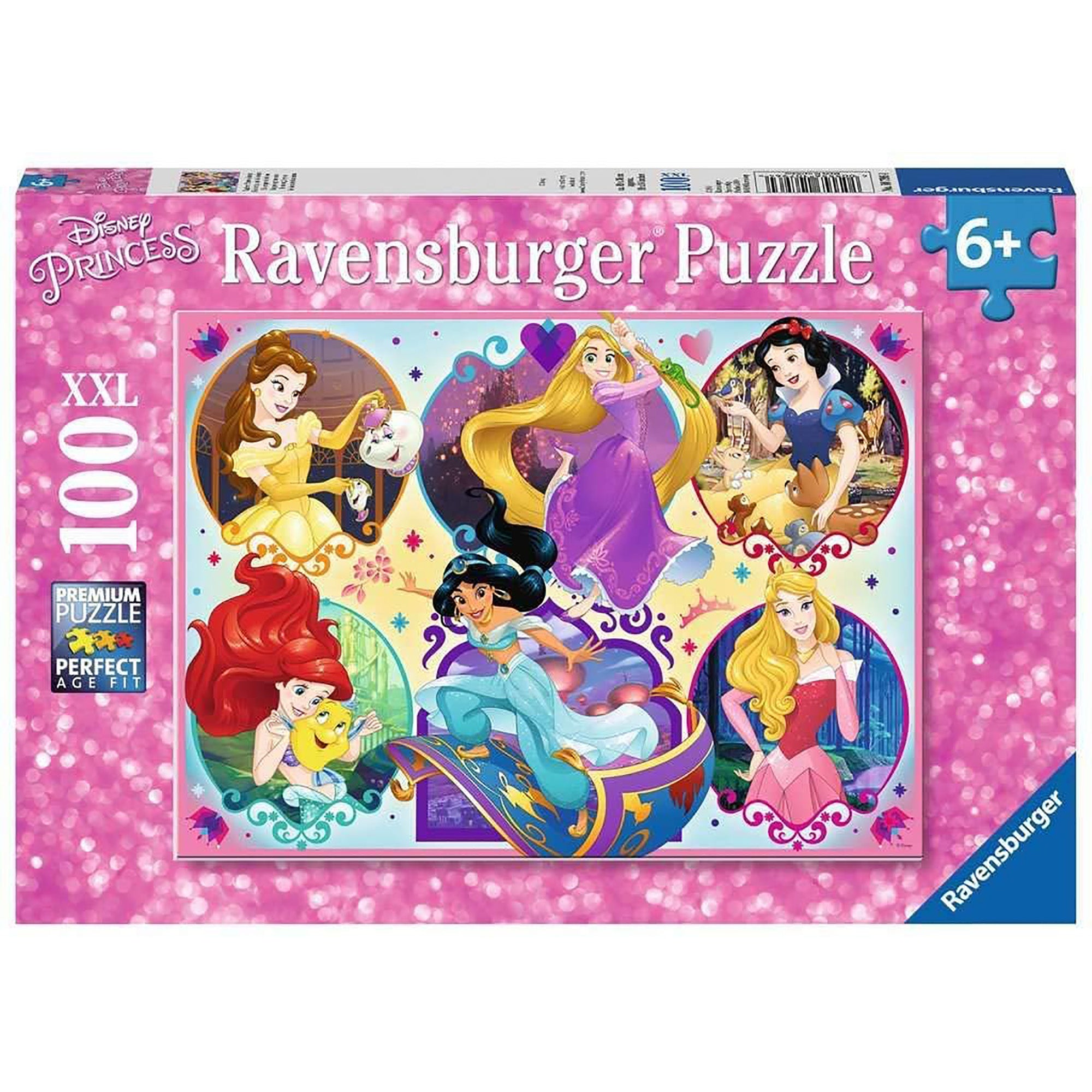 PUZZLE PRINTESELE DISNEY, 100 PIESE - RAVENSBURGER (RVSPC10796) - Libelula Vesela - Jucarii