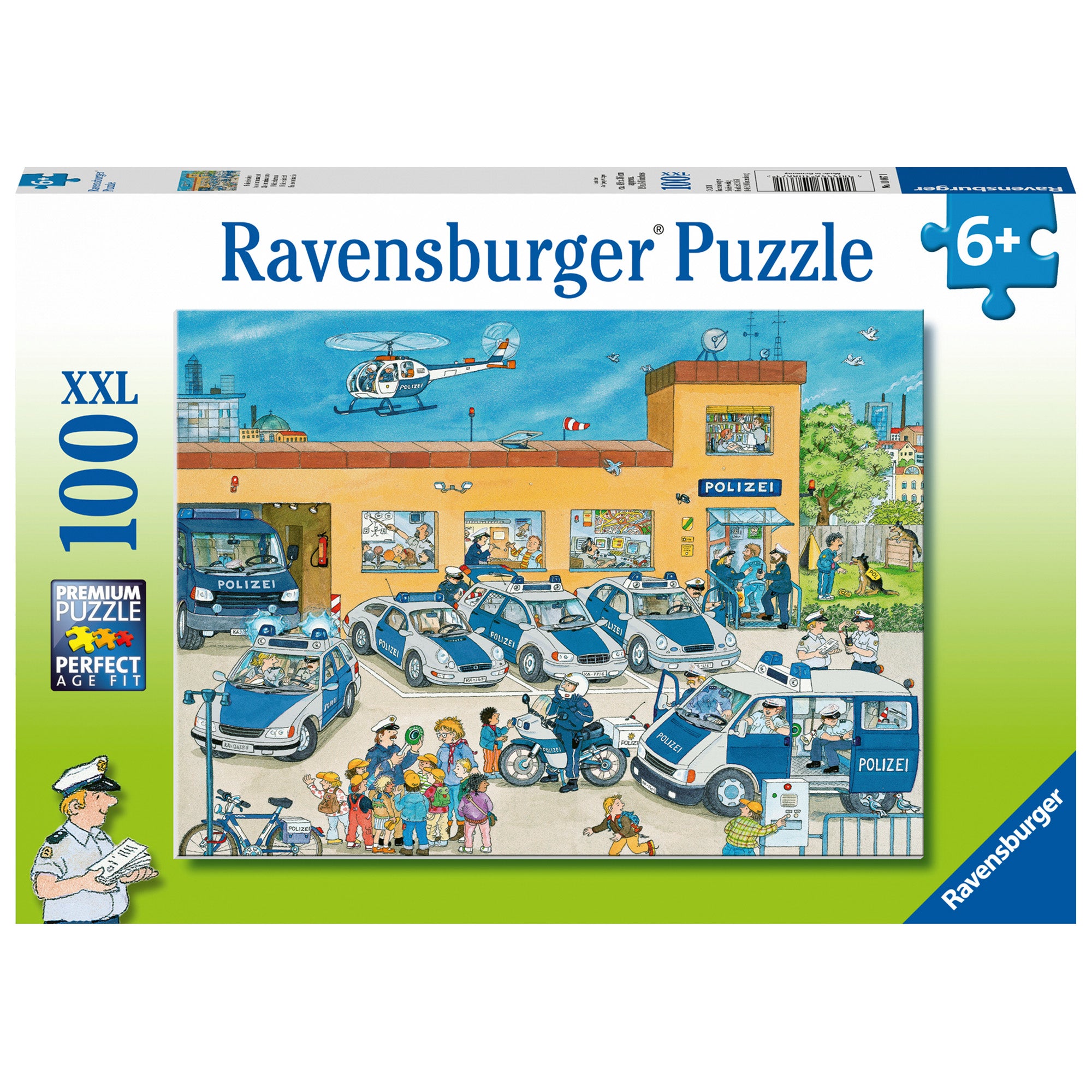 PUZZLE POLITIE, 100 PIESE - RAVENSBURGER (RVSPC10867) - Libelula Vesela - Jucarii