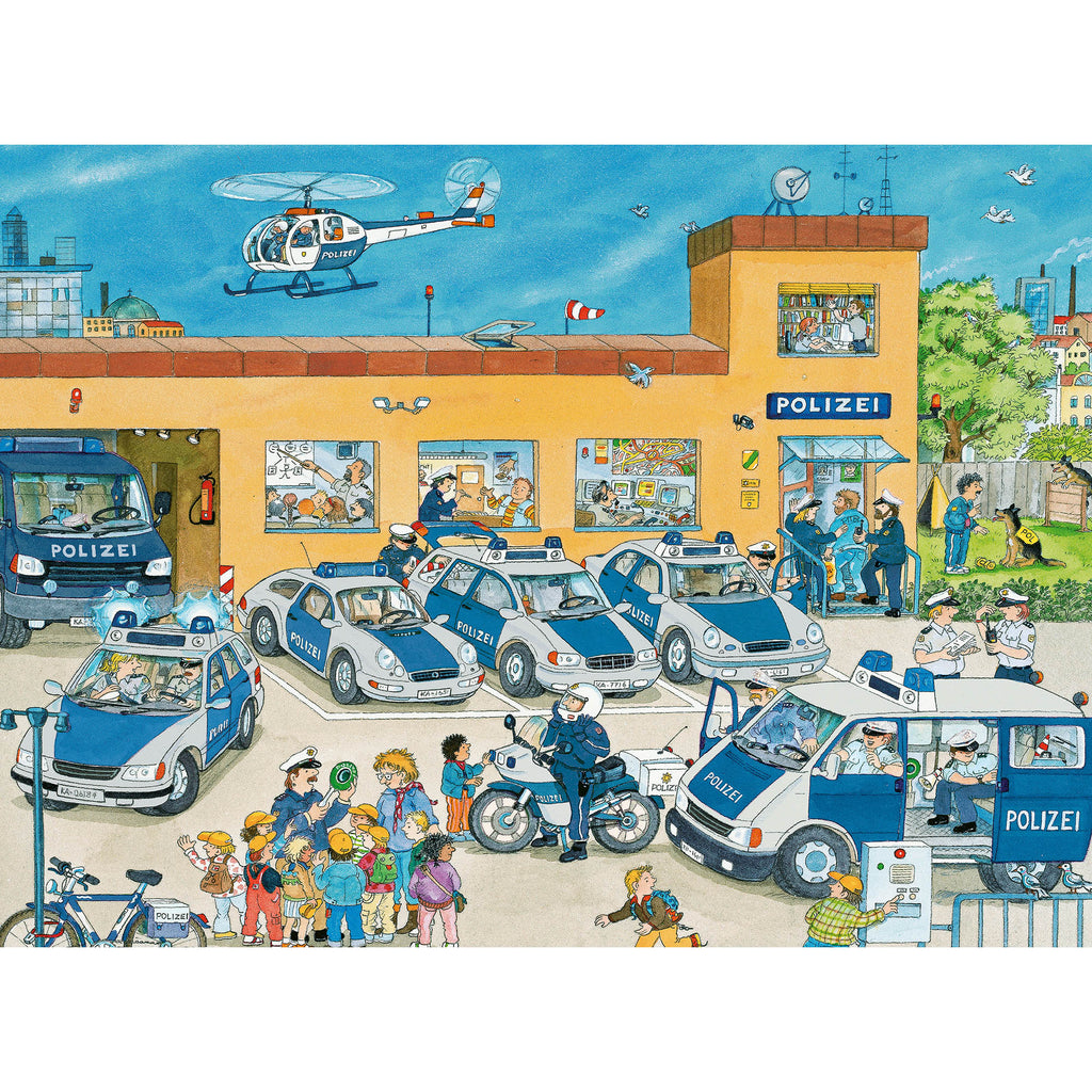 PUZZLE POLITIE, 100 PIESE - RAVENSBURGER (RVSPC10867) - Libelula Vesela - Jucarii