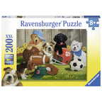 PUZZLE CATELUSI SPORTIVI, 200 PIESE - RAVENSBURGER (RVSPC12806) - Libelula Vesela - Jucarii