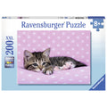 PUZZLE PISICUTA PE PATURA, 200 PIESE - RAVENSBURGER (RVSPC12824) - Libelula Vesela - Jucarii