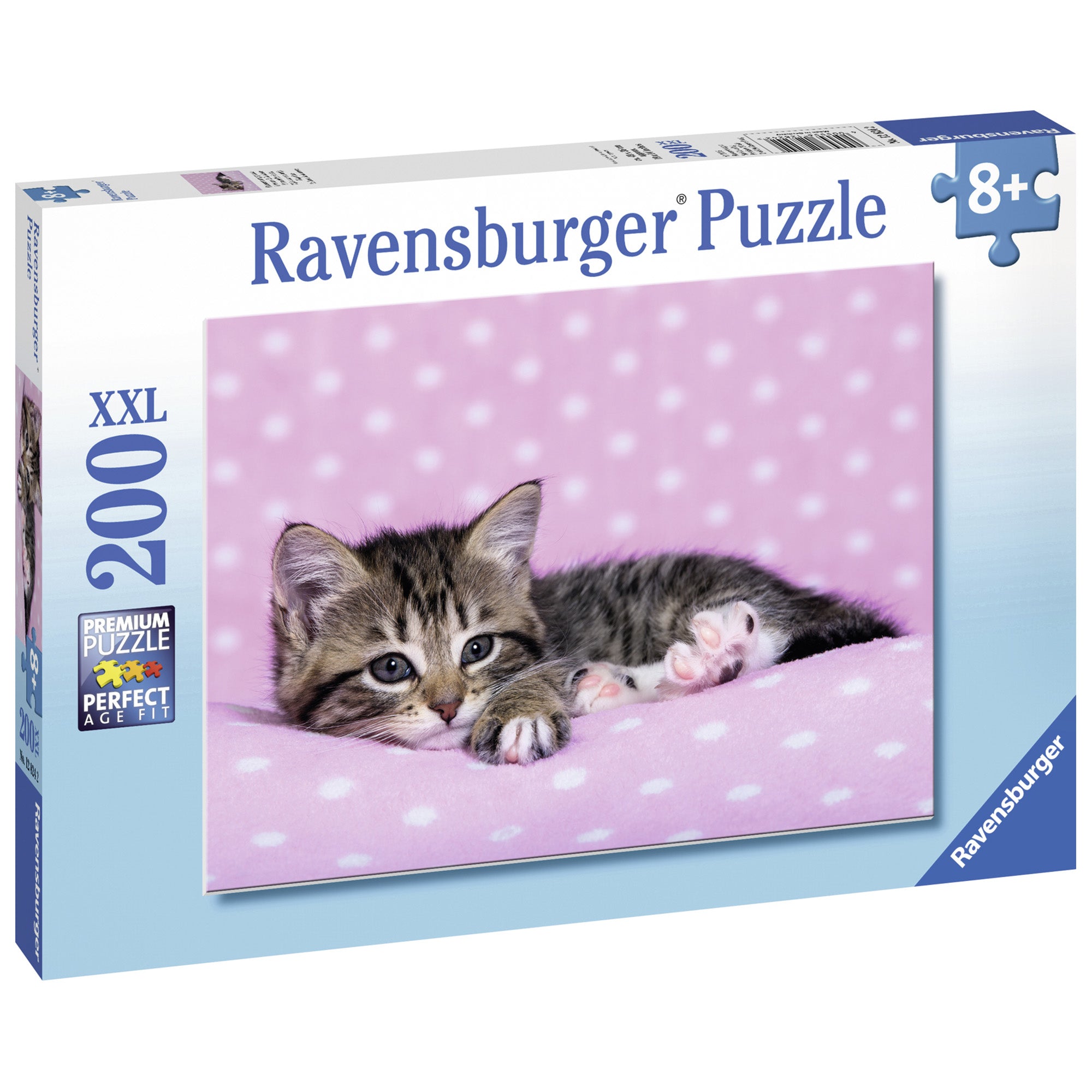 PUZZLE PISICUTA PE PATURA, 200 PIESE - RAVENSBURGER (RVSPC12824) - Libelula Vesela - Jucarii