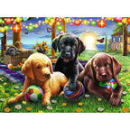 PUZZLE CATEI LA PICNIC, 100 PIESE - RAVENSBURGER (RVSPC12886) - Libelula Vesela - Jucarii