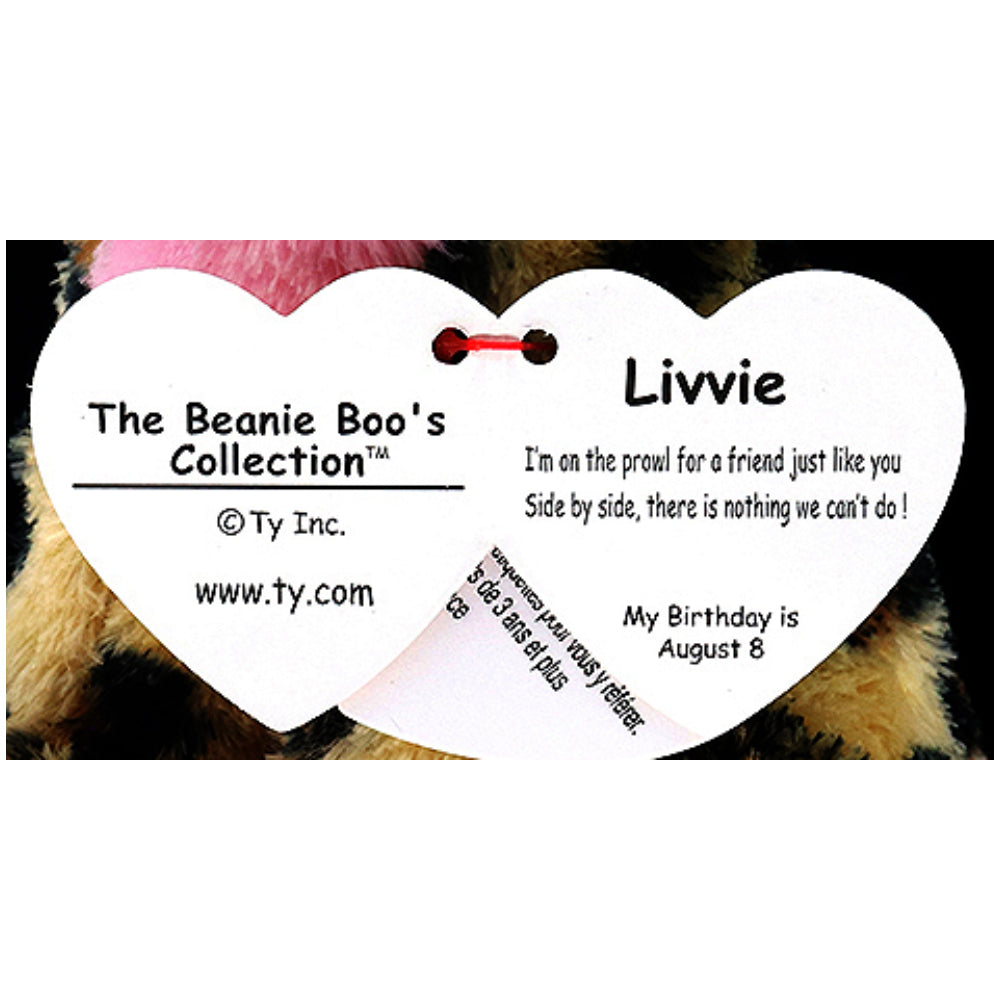 PLUS LEOPARDUL LIVVIE (15 CM) - TY (ST9XTY36367) - Libelula Vesela - Jucarii