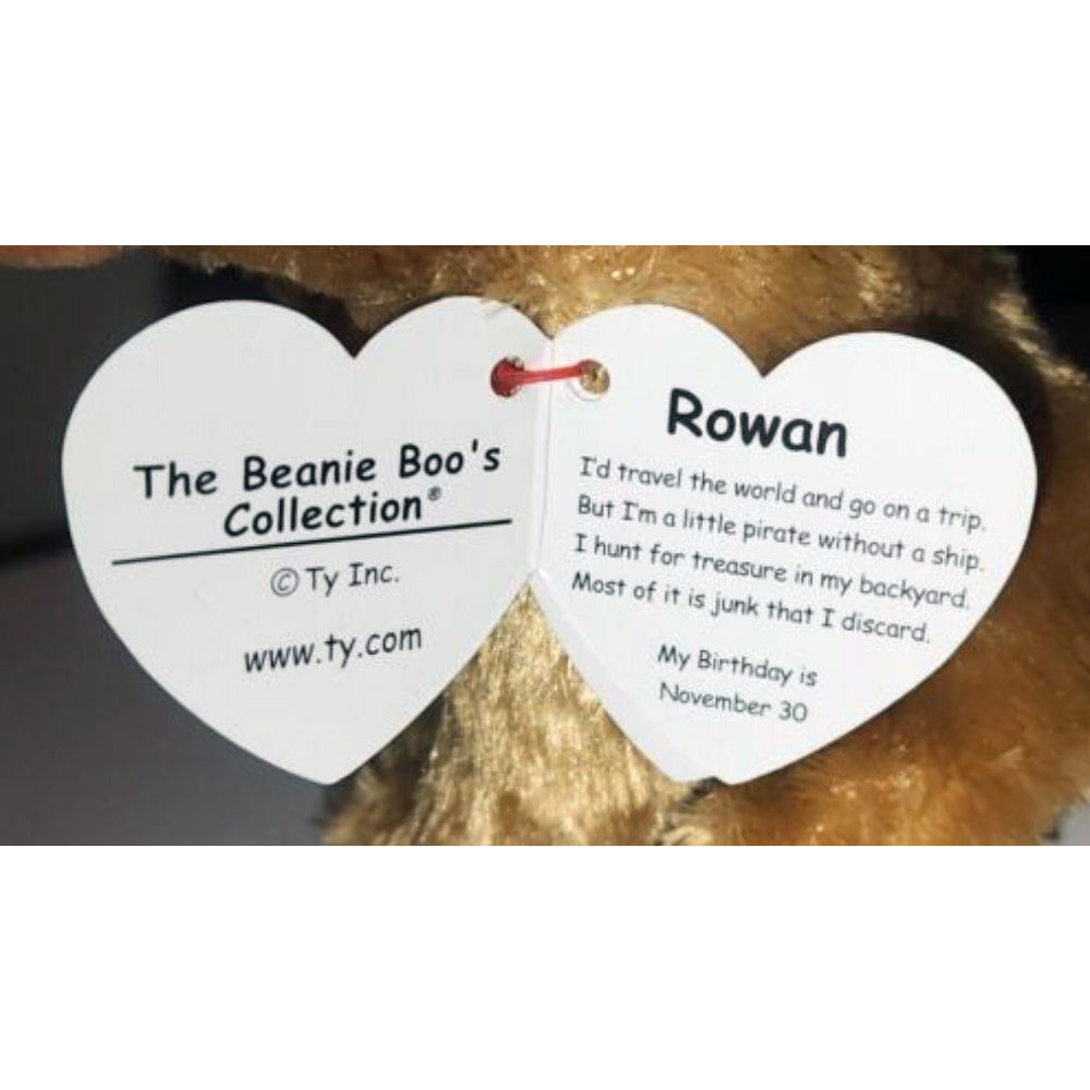 PLUS CATELUL PIRAT ROWAN (15 CM) -TY (ST9XTY36492) - Libelula Vesela - Jucarii