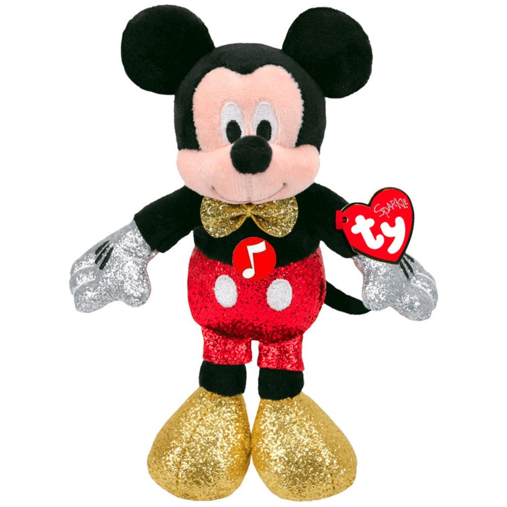 PLUS CU SUNETE MICKEY SUPER SPARKLE (18 CM) - TY (ST9XTY41265) - Libelula Vesela - Jucarii