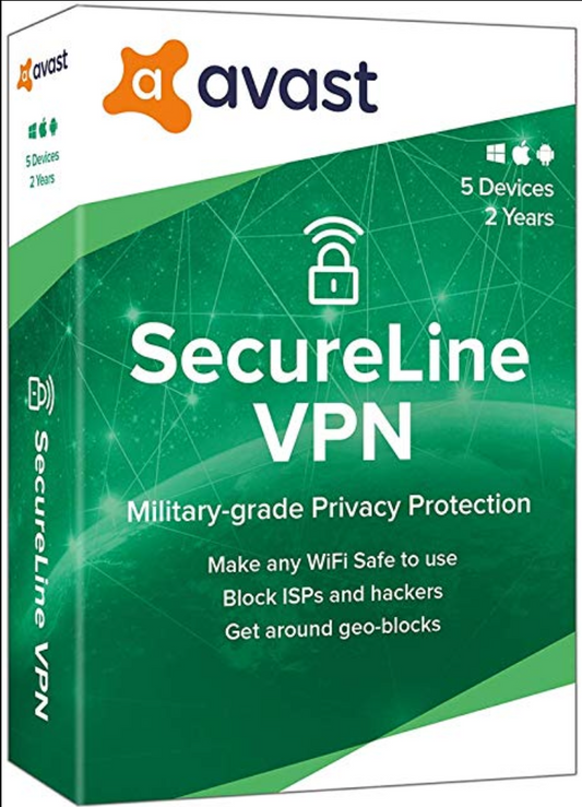 AVAST SECURELINE VPN (1 YEAR / 1 DEVICE) - PC - OFFICIAL WEBSITE - MULTILANGUAGE - WORLDWIDE - Libelula Vesela - Jocuri video