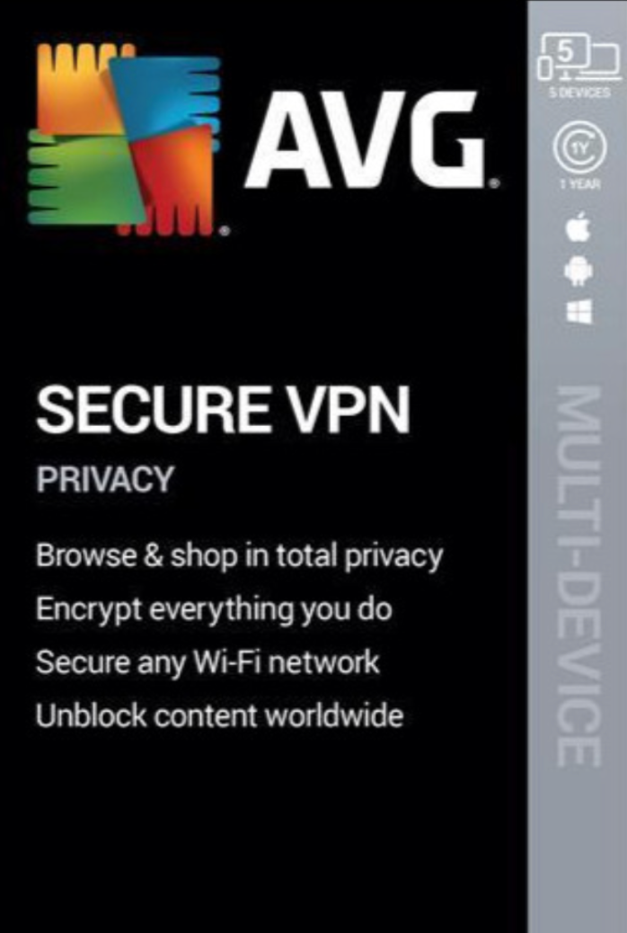 AVG SECURE VPN KEY (2 YEARS / 1 DEVICE) - OFFICIAL WEBSITE - PC - WORLDWIDE - MULTILANGUAGE - Libelula Vesela - Jocuri video
