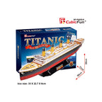 PUZZLE 3D NAVA MARE TITANIC 113 PIESE - CUBICFUN (CUT4011H) - Libelula Vesela - Jucarii