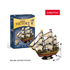 PUZZLE 3D NAVA HMS VICTORY 189 PIESE - CUBICFUN (CUT4019H) - Libelula Vesela - Jucarii