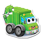 PRIMUL MEU PUZZLE DE PODEA - CAMION DE RECICLAT - THE LEARNING JOURNEY (TLJ128541) - Libelula Vesela - Jucarii