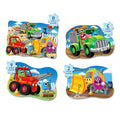 SET PRIMELE MELE 4 PUZZLE-URI MONSTER TRUCK - THE LEARNING JOURNEY (TLJ628140) - Libelula Vesela - Jucarii