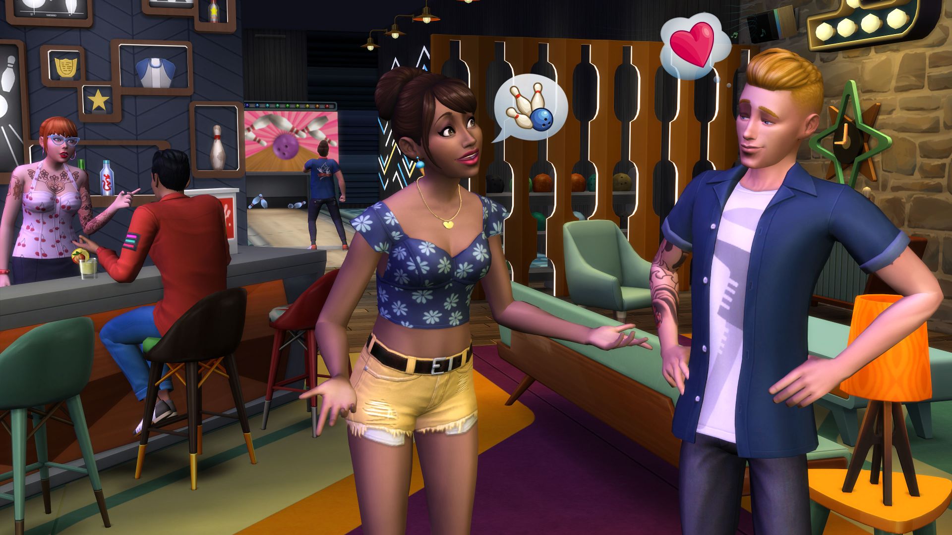 THE SIMS 4: BOWLING NIGHT STUFF - EXPANSION PACK - ORIGIN - PC - WORLDWIDE - Libelula Vesela - Jocuri video