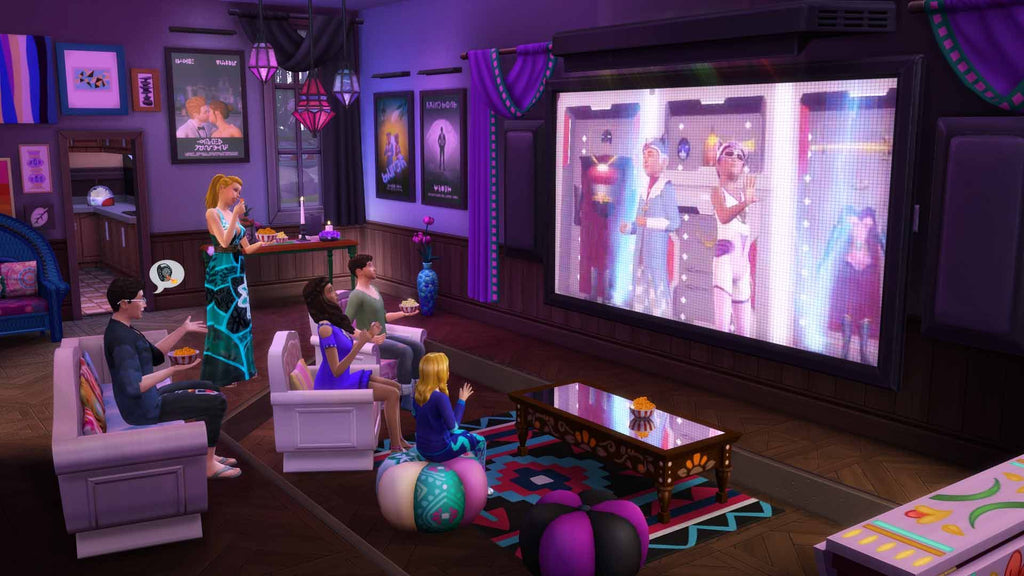 THE SIMS 4: MOVIE HANGOUT - EXPANSION PACK - ORIGIN - PC - WORLDWIDE - Libelula Vesela - Jocuri video