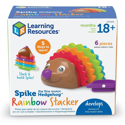 RAINBOW PYRAMID - SPIKE THE HEDGEHOG - LEARNING RESOURCES (LER9105)