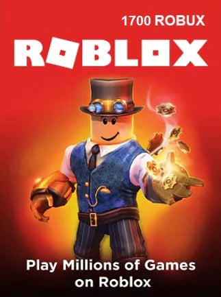 ROBLOX 1700 ROBUX (GIFT CARD) - PC - OFFICIAL WEBSITE - MULTILANGUAGE - WORLDWIDE - Libelula Vesela - Jocuri video