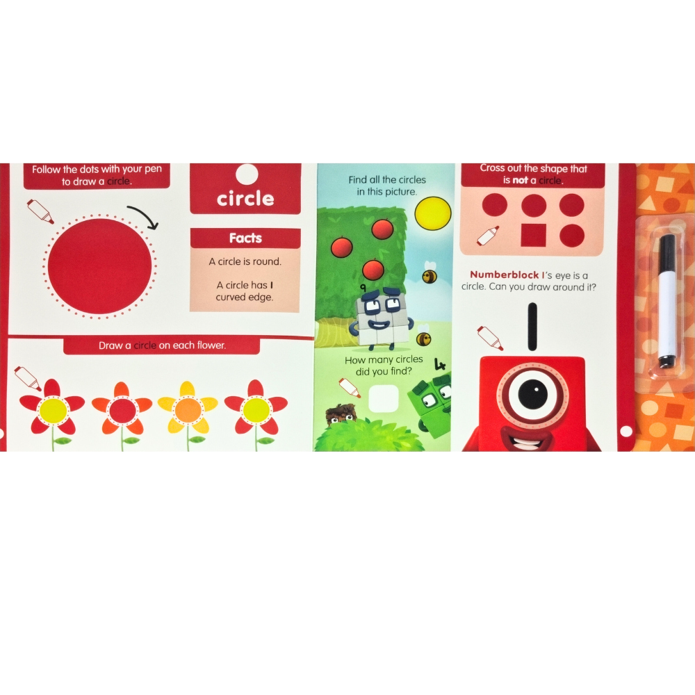 CARTICICA SCRIU SI STERG  NUMBERBLOCKS - FORME GEOMETRICE - NUMBERBLOCKS (9781782269557) - Libelula Vesela - Carti