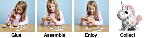 MODEL 3D - UNICORN - BRAINSTORM (BD5004) - Libelula Vesela - Jucarii