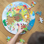 PUZZLE DE PODEA 360° - ANOTIMPURILE - BIGJIGS TOYS (33003) - Libelula Vesela - Jucarii
