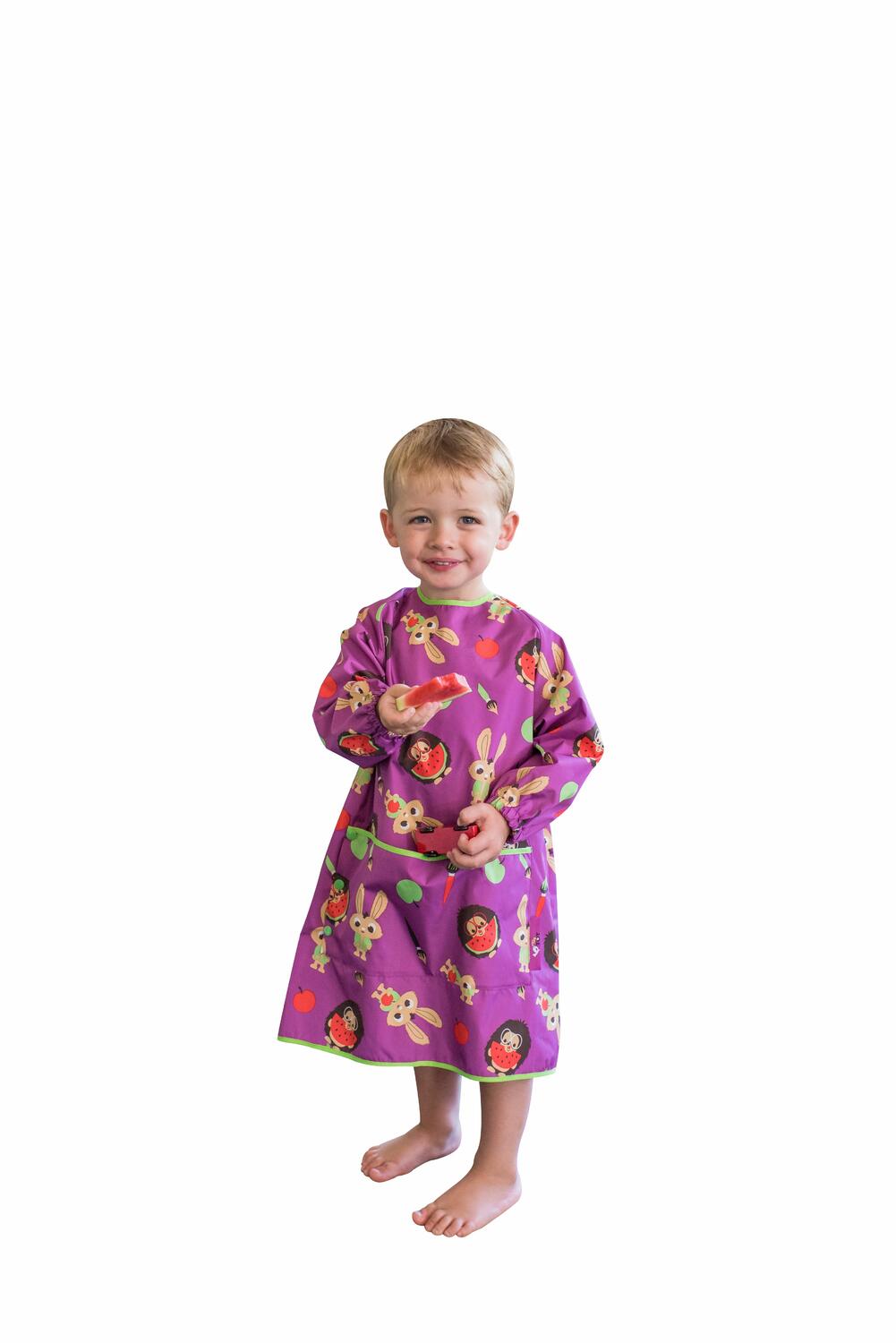 BAVETA LUNGA CU BUZUNAR - ANIMALUTE VESELE - TIDY TOT (LLBPP) - Libelula Vesela - Puericultura