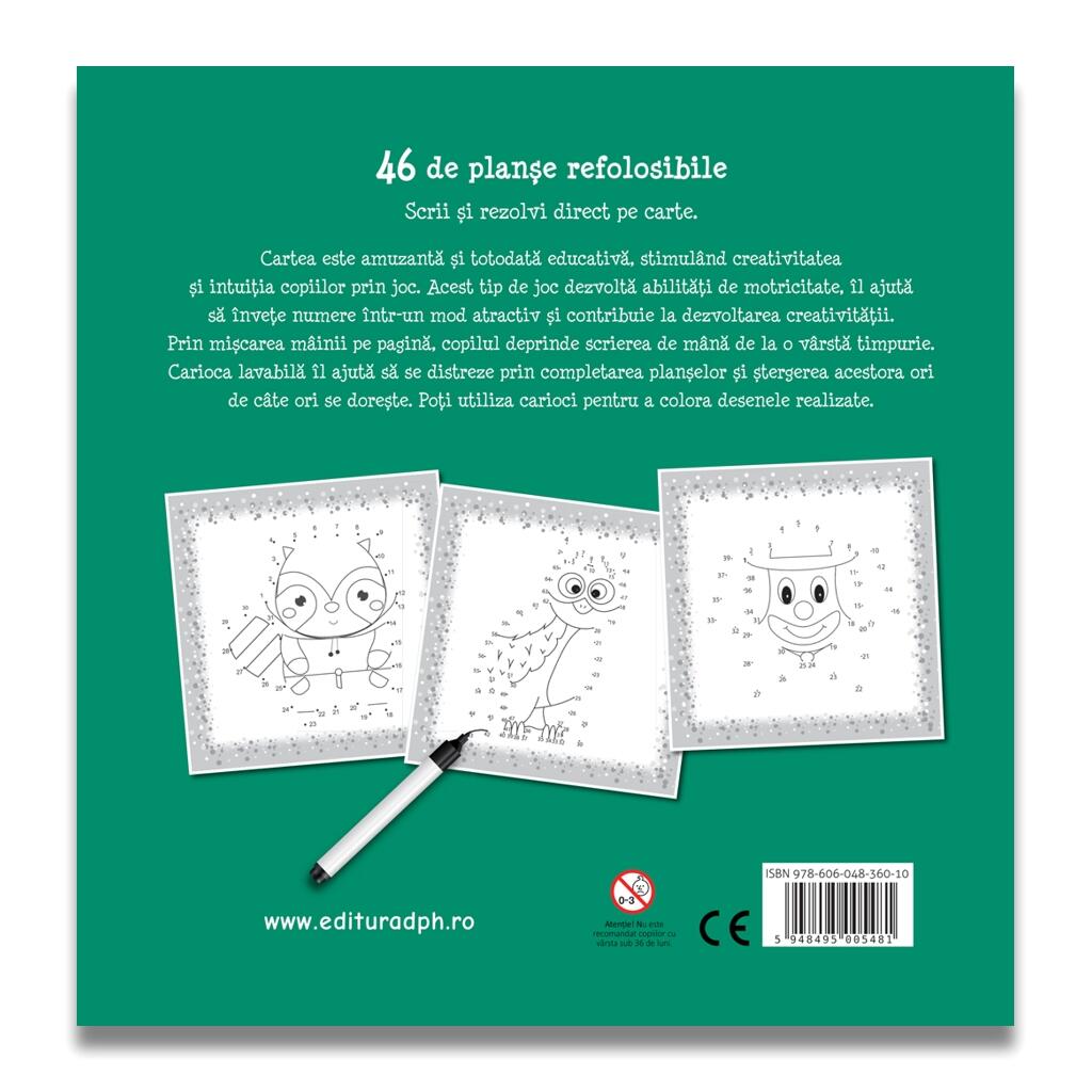 MA JOC SI INVAT NUMERELE - 46 DE PLANSE REFOLOSIBILE + O CARIOCA - DPH (978-606-048-360-10) - Libelula Vesela - Carti