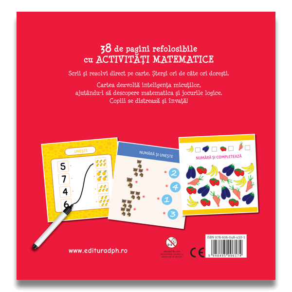 ACTIVITATI MATEMATICE PENTRU PRESCOLARI - DPH (978-606-048-430-1) - Libelula Vesela - Carti