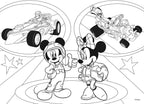 PUZZLE DE COLORAT - MICKEY IN CURSA (24 PIESE) - LISCIANI (L74099) - Libelula Vesela - Jucarii