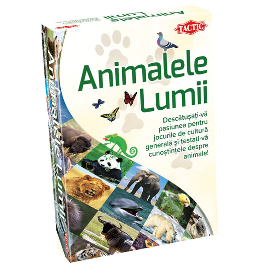 JOC DE SOCIETATE ANIMALELE LUMII - TACTIC GAMES (58629) - Libelula Vesela - Jucarii
