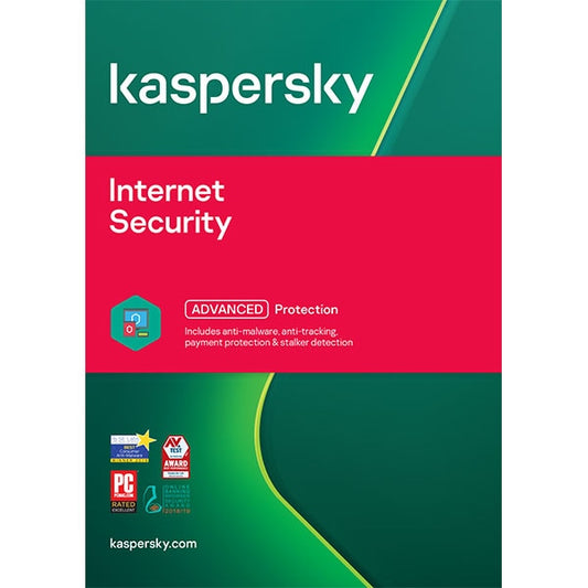 KASPERSKY INTERNET SECURITY 2021 (1 DEVICE/1 YEAR) - OFFICIAL WEBSITE - PC - WORLDWIDE - MULTILANGUAGE