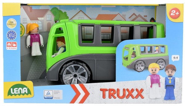 AUTOBUZ TRUXX PENTRU COPII CU DOUA FIGURINE INCLUSE - LENA (LE04454) - Libelula Vesela - Jucarii
