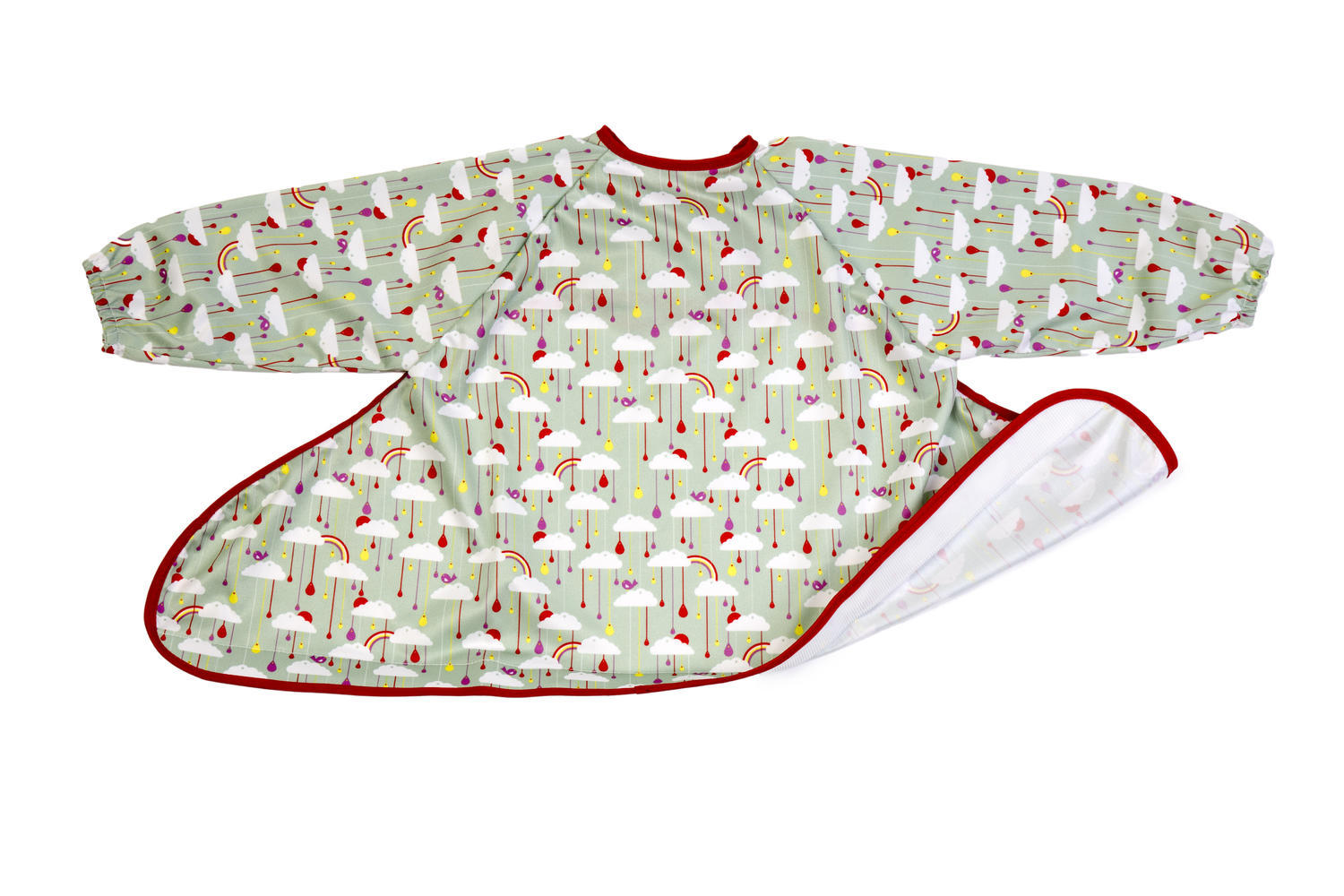 BAVETA CU MANECI LUNGI - NORISORI PUFOSI - TIDY TOT (TCBSR) - Libelula Vesela - Puericultura