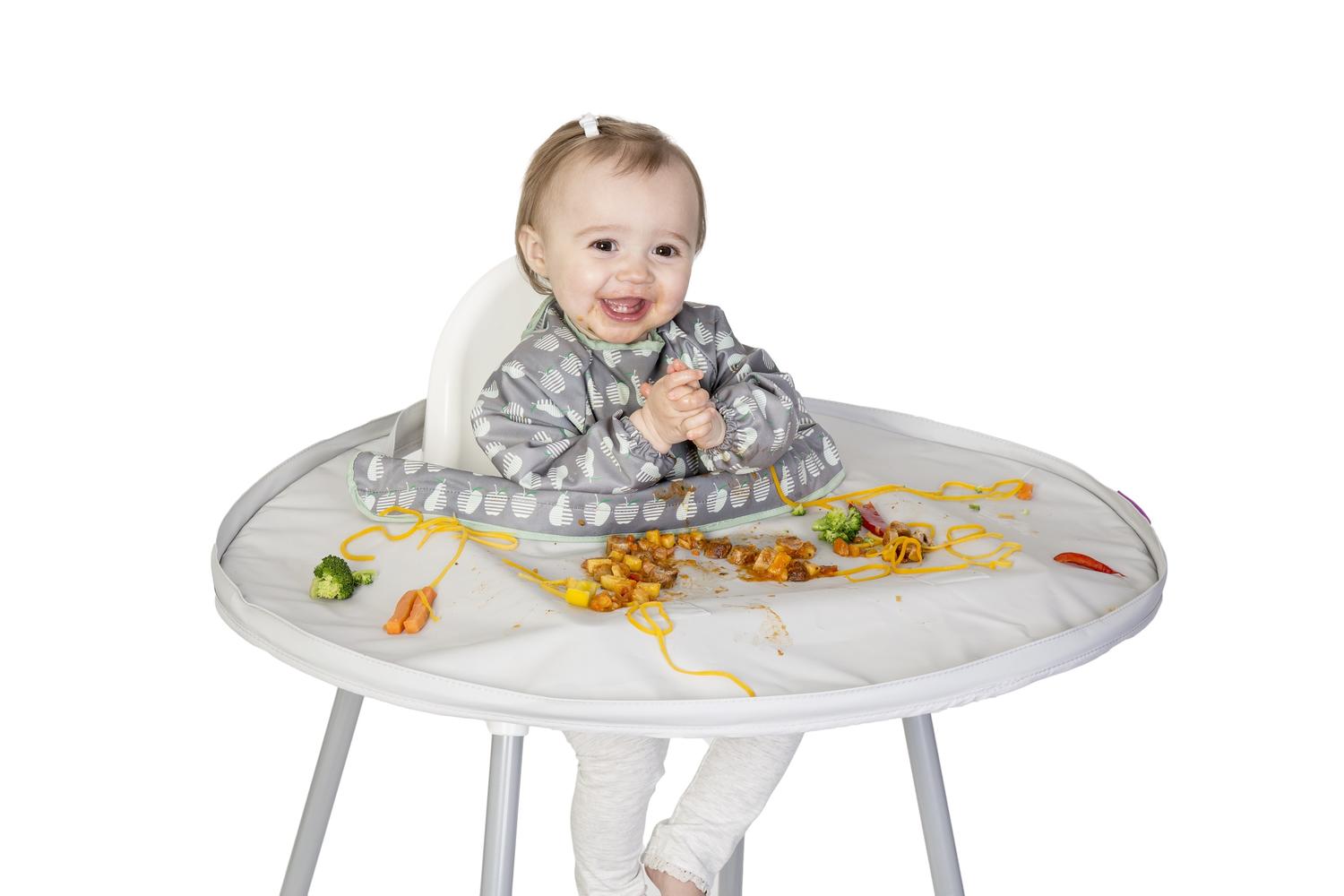 KIT HRANIRE - BAVETA SI TAVA (FRUCTE VESELE) - TIDY TOT (SKU104) - Libelula Vesela - Puericultura