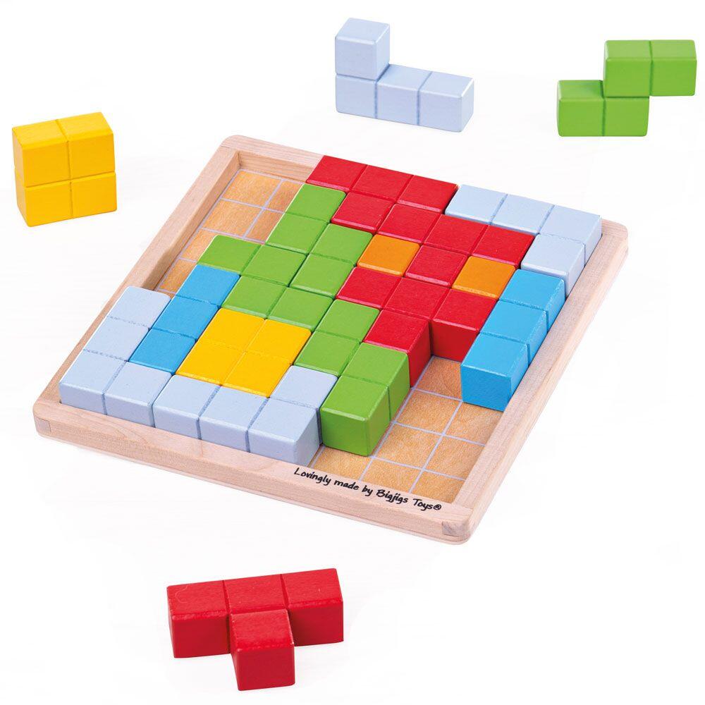 JOC DE LOGICA - PUZZLE COLORAT - BIGJIGS TOYS (33019) - Libelula Vesela - Jucarii