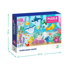 PUZZLE - DISTRACTIE CU ANIMALUTE MARINE ( 60 PIESE) - DODO (DO300378) - Libelula Vesela - Jucarii