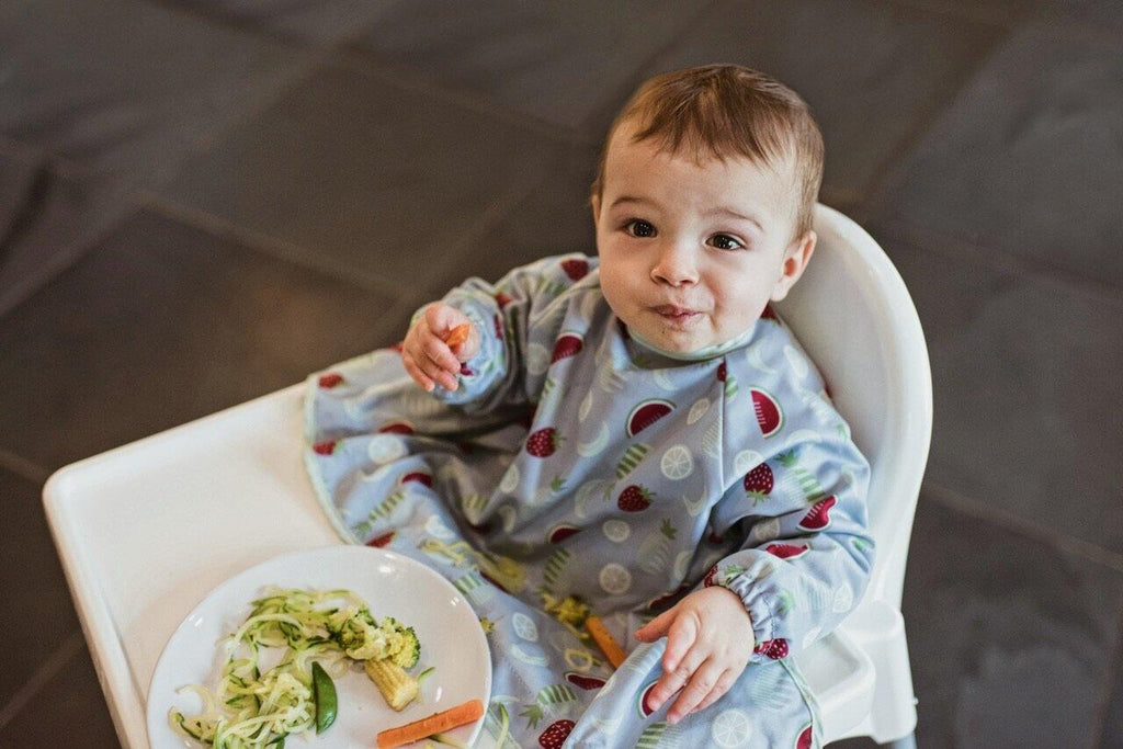 BAVETA CU MANECI SI VENTUZE - FRUCTE - TIDY TOT (CCFF) - Libelula Vesela - Puericultura