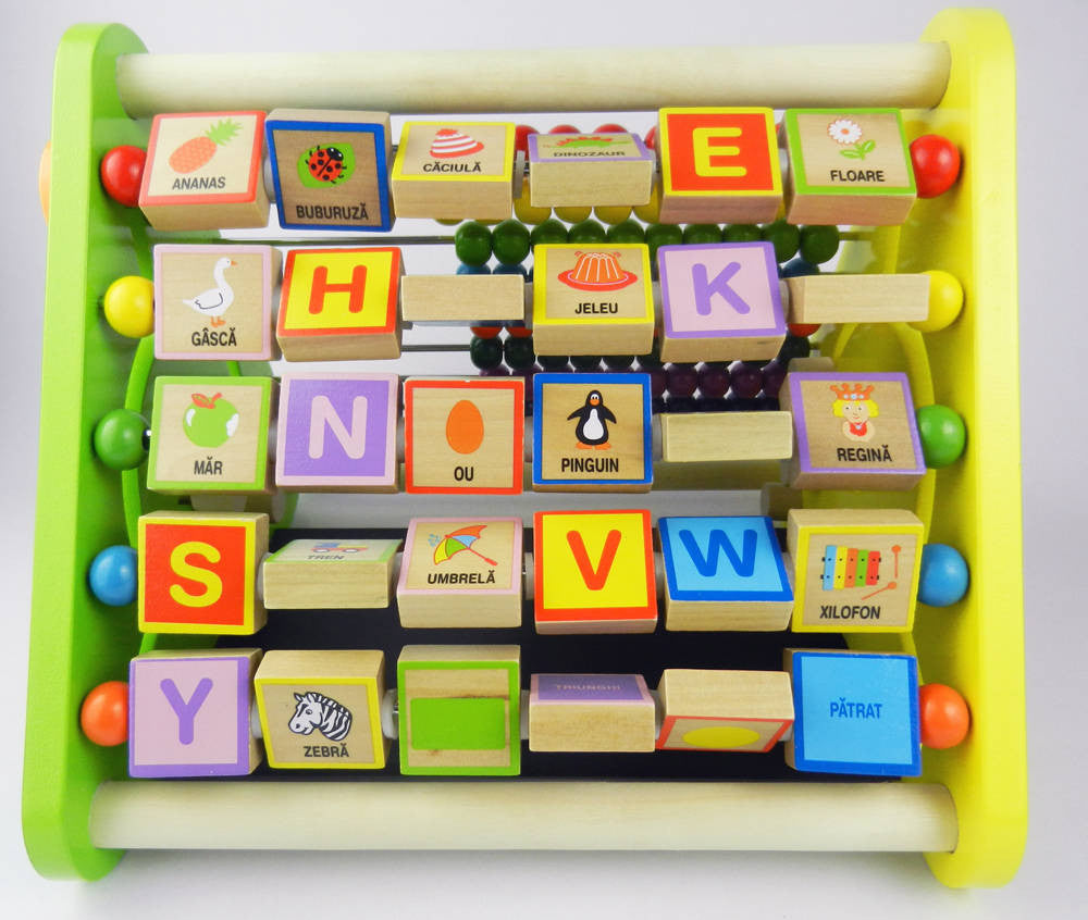 CENTRU DE ACTIVITATI - LITERE SI IMAGINI IN ROMANA (OEM022) - Libelula Vesela - Jucarii