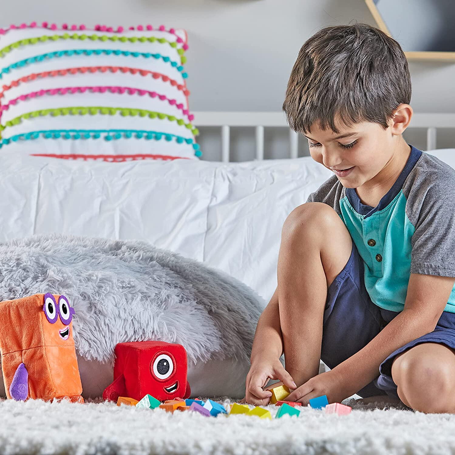 SET MASCOTE DIN PLUS NUMBERBLOCKS - UNU & DOI - HAND2MIND (HM94554-UK) - Libelula Vesela - Jucarii