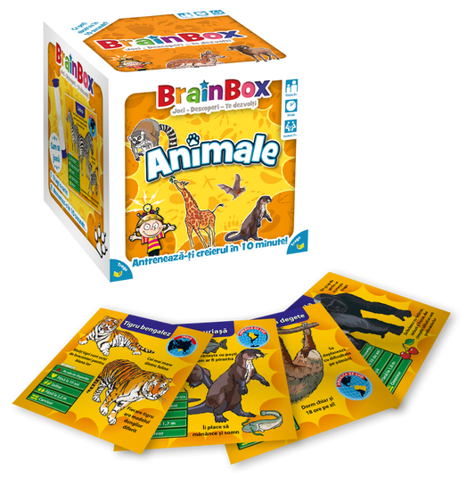 JOC BRAINBOX - ANIMALE - THE GREEN BOARD GAME COMPANY (G114002) - Libelula Vesela - Jucarii
