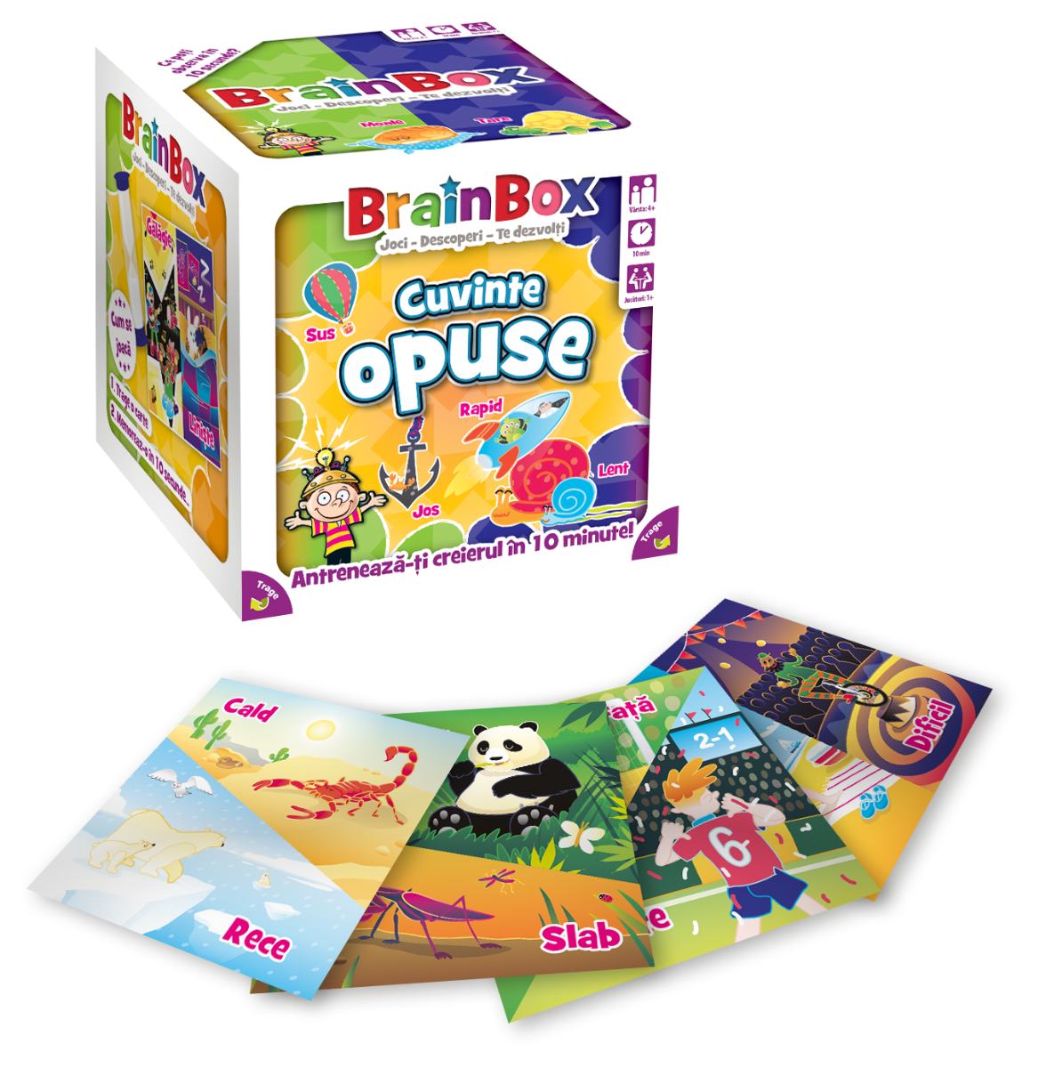 JOC BRAINBOX - CUVINTE OPUSE - THE GREEN BOARD GAME COMPANY (G114028) - Libelula Vesela - Jucarii